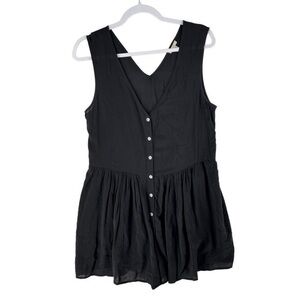 Ecote Whimsigoth Fair Grunge Sleeveless Drapery‎ Carlin Romper